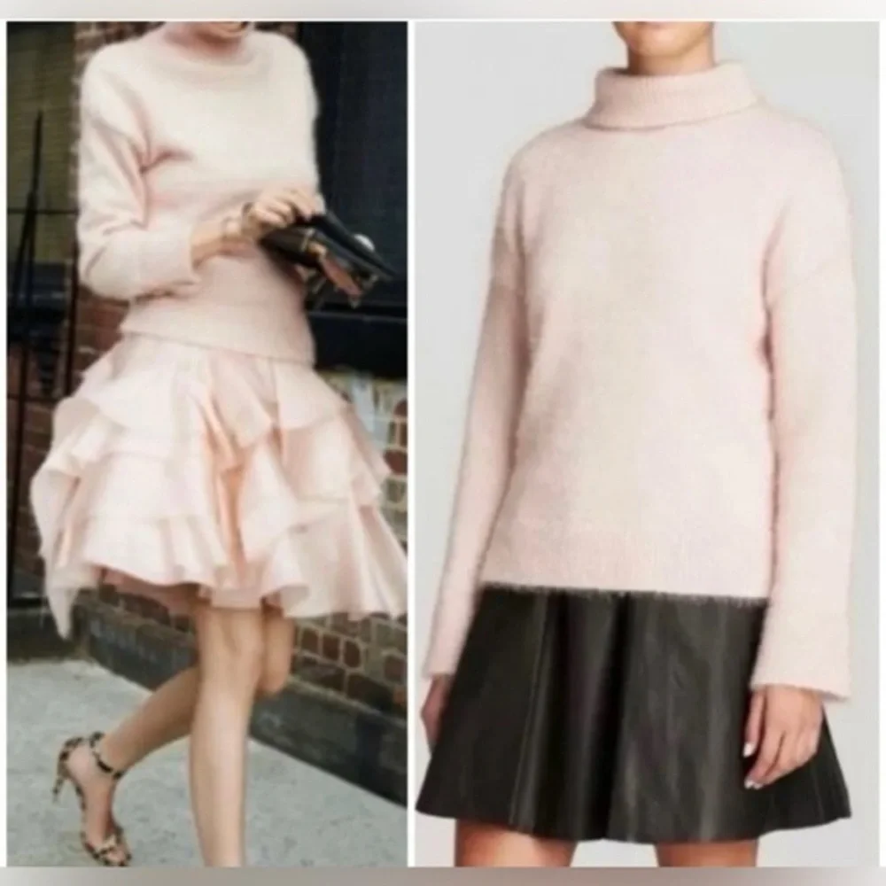 Kate Spade Shimmer Turtleneck Pink